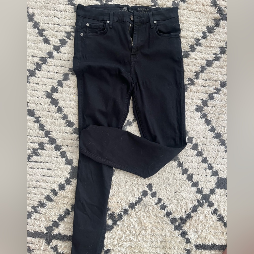7 for all man mind high waist skinny jeans size 29